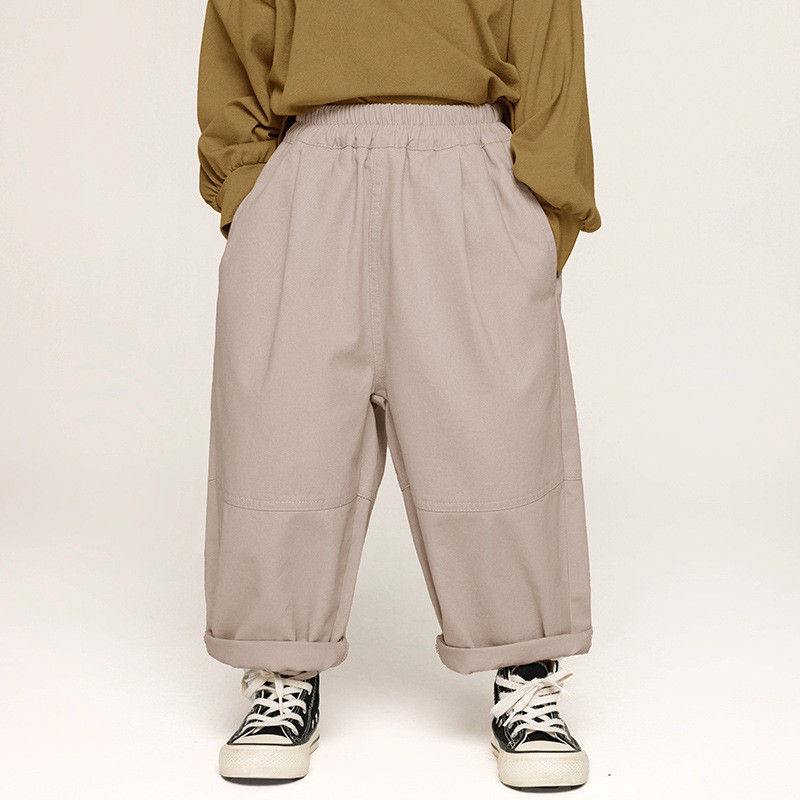 Kevad sügis 2-7 aastat poiste puuvillased ühevärvilised lapivärvi vabaaja püksid poiste püksid