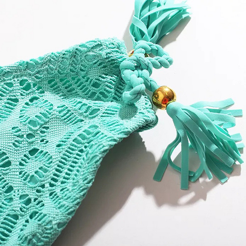 3-14 év közötti Flounce lány fürdőruha, kötőfék, bikini, Jacquard kétrészes gyermek fürdőruha, 2024 nyári strandruha