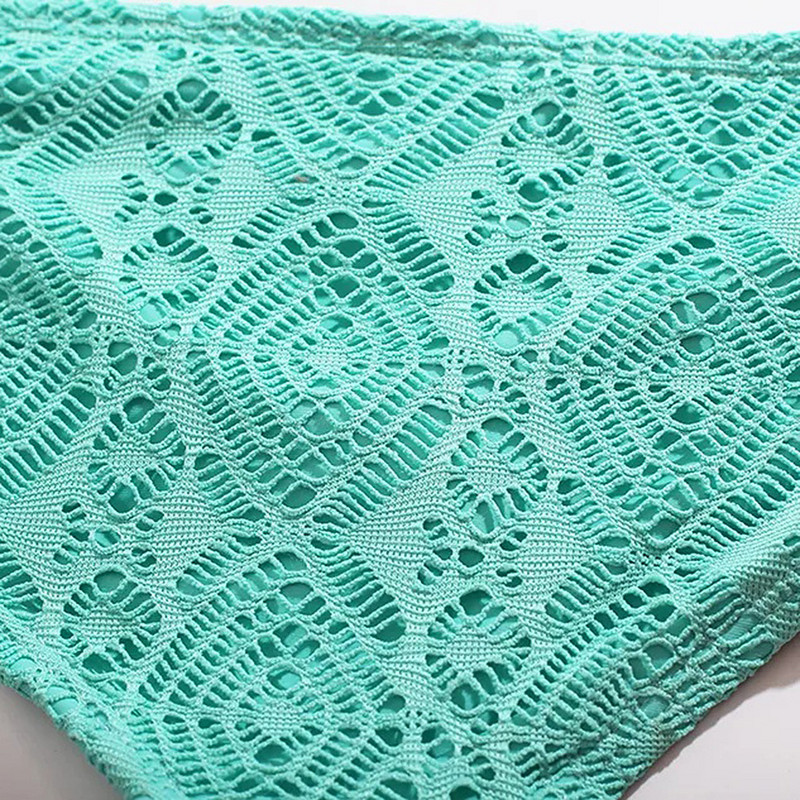 3-14 év közötti Flounce lány fürdőruha, kötőfék, bikini, Jacquard kétrészes gyermek fürdőruha, 2024 nyári strandruha