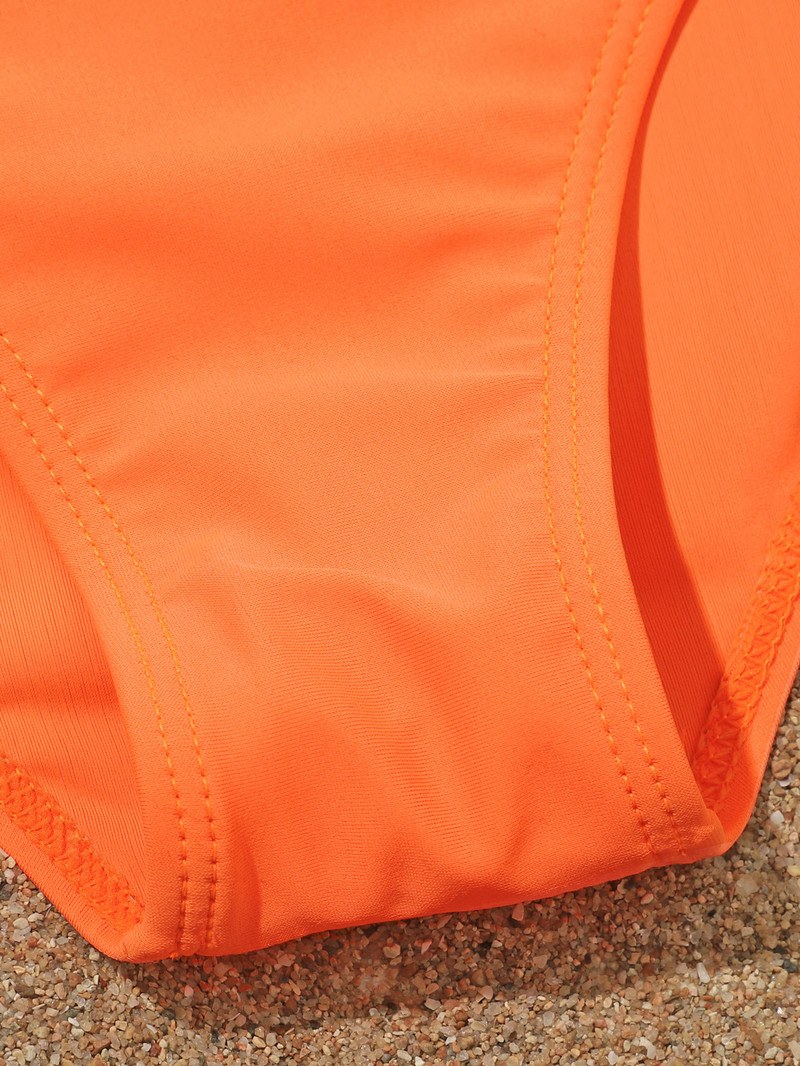 Lányok Gyerek fürdőruha Bikini Beach Gyerek magas nyakú fürdőruha 7-12 éves kókuszpálmamintás magas derekú biquini tini fürdőruha