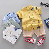 Fashion Boy`s Suit Summer Casual Clothes Set Top σορτς 2 τμχ Βρεφικά ρούχα για αγόρια Βρεφικά κοστούμια Παιδικά ρούχα