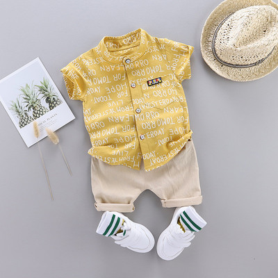Fashion Boy`s Suit Summer Casual Clothes Set Top σορτς 2 τμχ Βρεφικά ρούχα για αγόρια Βρεφικά κοστούμια Παιδικά ρούχα