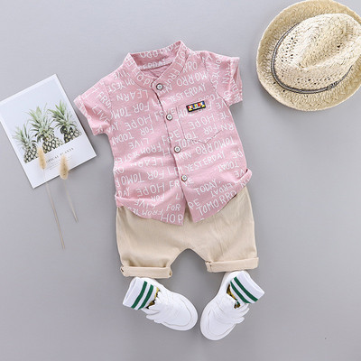 Fashion Boy`s Suit Summer Casual Clothes Set Top σορτς 2 τμχ Βρεφικά ρούχα για αγόρια Βρεφικά κοστούμια Παιδικά ρούχα