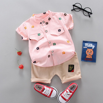 Fashion Boy`s Suit Summer Casual Clothes Set Top σορτς 2 τμχ Βρεφικά ρούχα για αγόρια Βρεφικά κοστούμια Παιδικά ρούχα