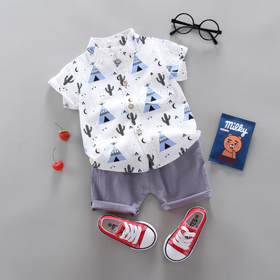 Fashion Boy`s Suit Summer Casual Clothes Set Top σορτς 2 τμχ Βρεφικά ρούχα για αγόρια Βρεφικά κοστούμια Παιδικά ρούχα