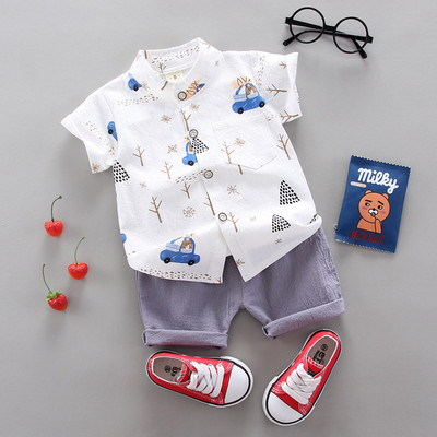 Fashion Boy`s Suit Summer Casual Clothes Set Top σορτς 2 τμχ Βρεφικά ρούχα για αγόρια Βρεφικά κοστούμια Παιδικά ρούχα
