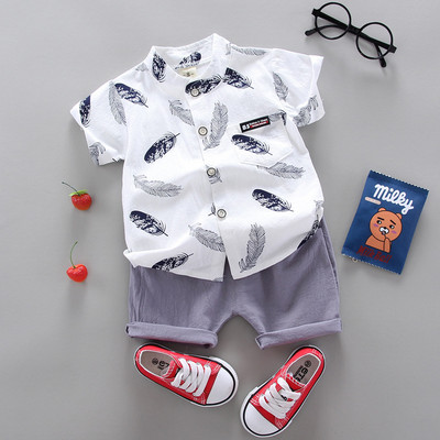 Fashion Boy`s Suit Summer Casual Clothes Set Top σορτς 2 τμχ Βρεφικά ρούχα για αγόρια Βρεφικά κοστούμια Παιδικά ρούχα