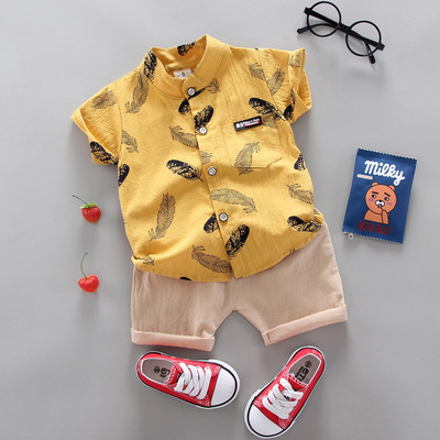 Fashion Boy`s Suit Summer Casual Clothes Set Top σορτς 2 τμχ Βρεφικά ρούχα για αγόρια Βρεφικά κοστούμια Παιδικά ρούχα