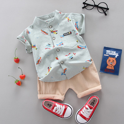 Fashion Boy`s Suit Summer Casual Clothes Set Top σορτς 2 τμχ Βρεφικά ρούχα για αγόρια Βρεφικά κοστούμια Παιδικά ρούχα
