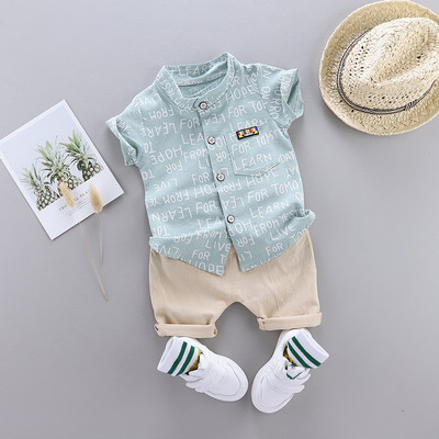 Fashion Boy`s Suit Summer Casual Clothes Set Top σορτς 2 τμχ Βρεφικά ρούχα για αγόρια Βρεφικά κοστούμια Παιδικά ρούχα