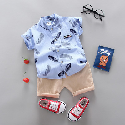 Fashion Boy`s Suit Summer Casual Clothes Set Top σορτς 2 τμχ Βρεφικά ρούχα για αγόρια Βρεφικά κοστούμια Παιδικά ρούχα