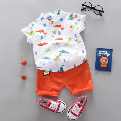 Fashion Boy`s Suit Summer Casual Clothes Set Top σορτς 2 τμχ Βρεφικά ρούχα για αγόρια Βρεφικά κοστούμια Παιδικά ρούχα