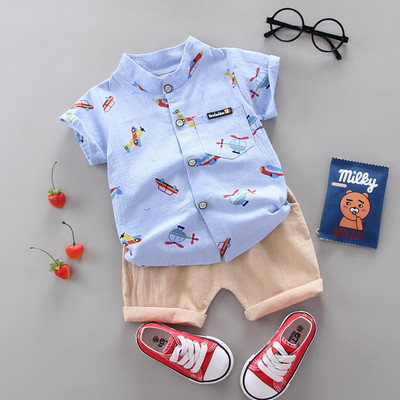 Fashion Boy`s Suit Summer Casual Clothes Set Top σορτς 2 τμχ Βρεφικά ρούχα για αγόρια Βρεφικά κοστούμια Παιδικά ρούχα