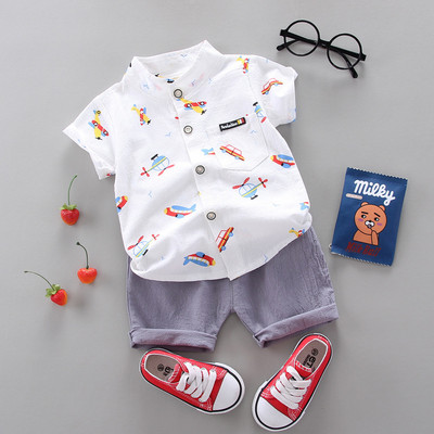 Fashion Boy`s Suit Summer Casual Clothes Set Top σορτς 2 τμχ Βρεφικά ρούχα για αγόρια Βρεφικά κοστούμια Παιδικά ρούχα