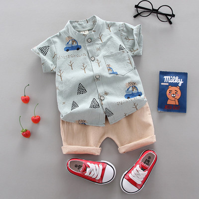 Fashion Boy`s Suit Summer Casual Clothes Set Top σορτς 2 τμχ Βρεφικά ρούχα για αγόρια Βρεφικά κοστούμια Παιδικά ρούχα