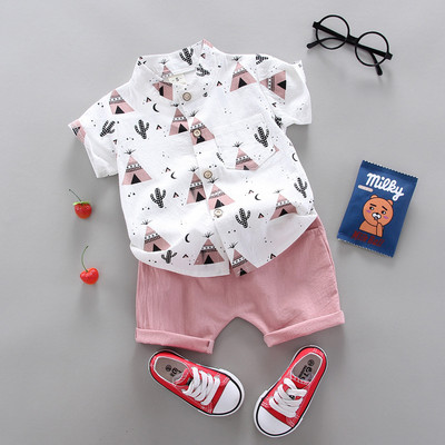 Fashion Boy`s Suit Summer Casual Clothes Set Top σορτς 2 τμχ Βρεφικά ρούχα για αγόρια Βρεφικά κοστούμια Παιδικά ρούχα