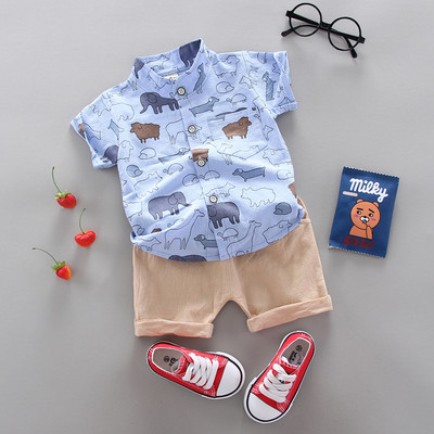 Fashion Boy`s Suit Summer Casual Clothes Set Top σορτς 2 τμχ Βρεφικά ρούχα για αγόρια Βρεφικά κοστούμια Παιδικά ρούχα