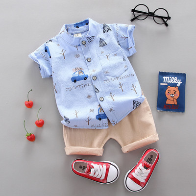 Fashion Boy`s Suit Summer Casual Clothes Set Top σορτς 2 τμχ Βρεφικά ρούχα για αγόρια Βρεφικά κοστούμια Παιδικά ρούχα