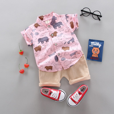 Fashion Boy`s Suit Summer Casual Clothes Set Top σορτς 2 τμχ Βρεφικά ρούχα για αγόρια Βρεφικά κοστούμια Παιδικά ρούχα
