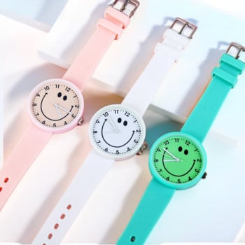 Нови детски часовници от мека гума Мода за момичета Кварцов ръчен часовник за жени Детски часовник Женски часовници Relog Montre Femme