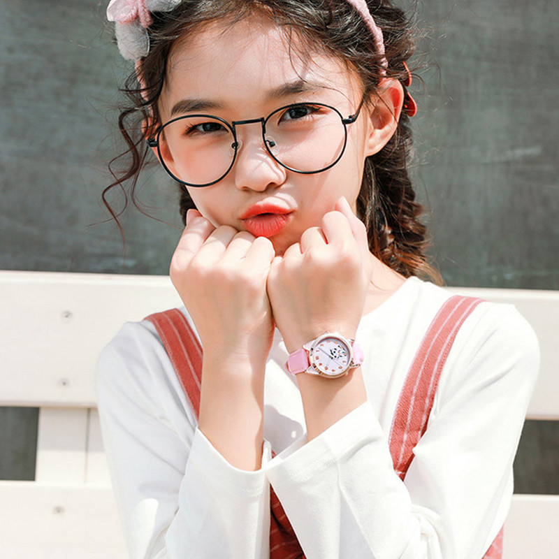 Macska motívum óraszíj Ragyogó gyerekek divat világító csuklótok Rajzfilm kisasszony gyerekek lányok