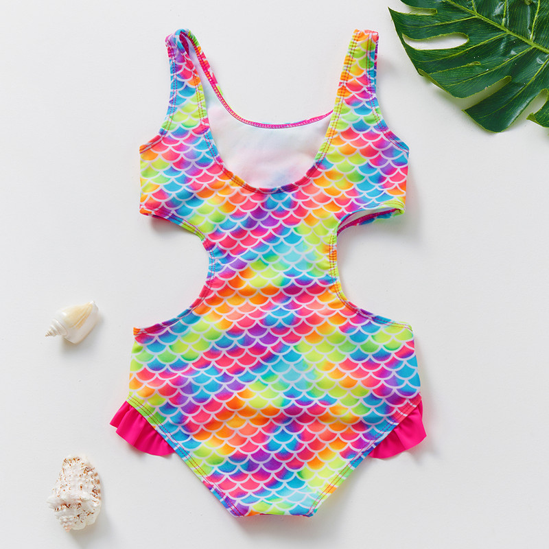Új érkezés 3-12 éves lányok fürdőruha egy darabból Lány fürdőruha Gyermek fürdőruha Kid Girls Úszóruha Strandruha