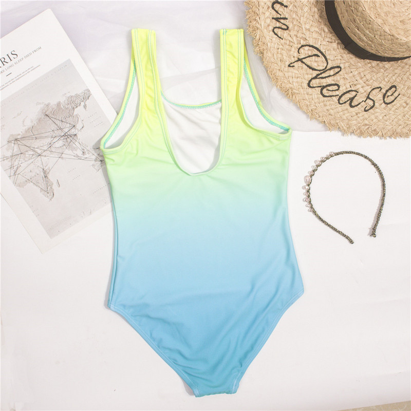 Olcsó, színátmenetes gyermek fürdőruha, fürdőruha, 2024 nyomtatott gyerek fürdőruha, aranyos 3-14 éves Monokini baba fürdőruha A304