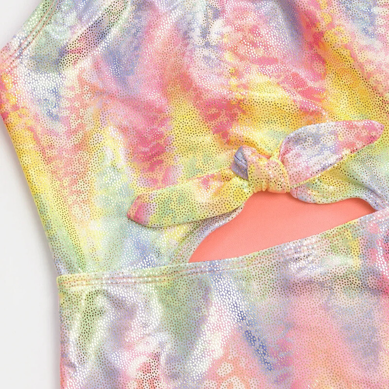 6~14 Έφηβοι Γυαλιστερό μαγιό για κορίτσια Ολόσωμο γυαλιστερό μαγιό για κορίτσια Παιδικά κορίτσια Στολή κολύμβησης Ρούχα παραλίας