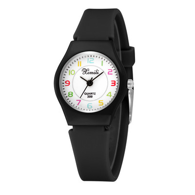 UTHAI CQ61 Kids kvarc sportóra fiúknak lányoknak karóra alkalmi diákóra Fekete ROSE rózsaszín szilikon szíj új 2020