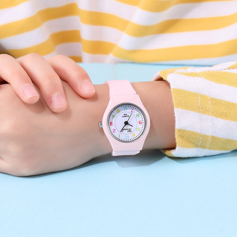 UTHAI CQ61 Kids kvarc sportóra fiúknak lányoknak karóra alkalmi diákóra Fekete ROSE rózsaszín szilikon szíj új 2020