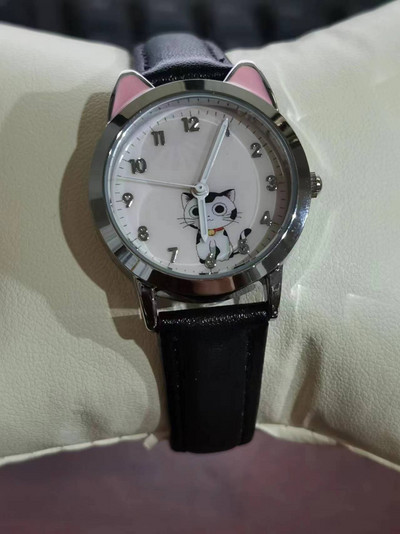 UTHAI gyerekóra lány rózsaszín aranyos rajzfilm macskaóra vízálló 5-15 éves általános iskolás diák női divat kvarc óra