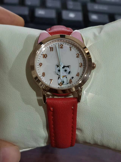 UTHAI gyerekóra lány rózsaszín aranyos rajzfilm macskaóra vízálló 5-15 éves általános iskolás diák női divat kvarc óra