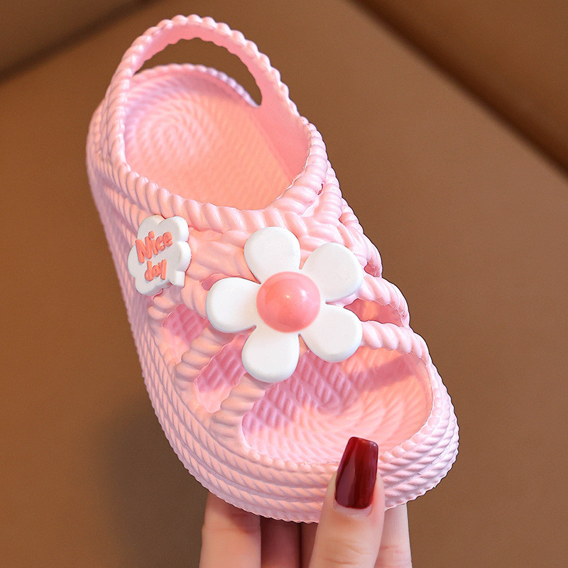 Νέο Καλοκαίρι Παιδικές Παντόφλες Παιδικές Παντόφλες Σχέδιο λουλουδιών Lithe Άνετο Σανδάλι για Κορίτσια Αντιολισθητικές Σαγιονάρες Παραθαλάσσιας Σπίτι Παιδικά Παπούτσια