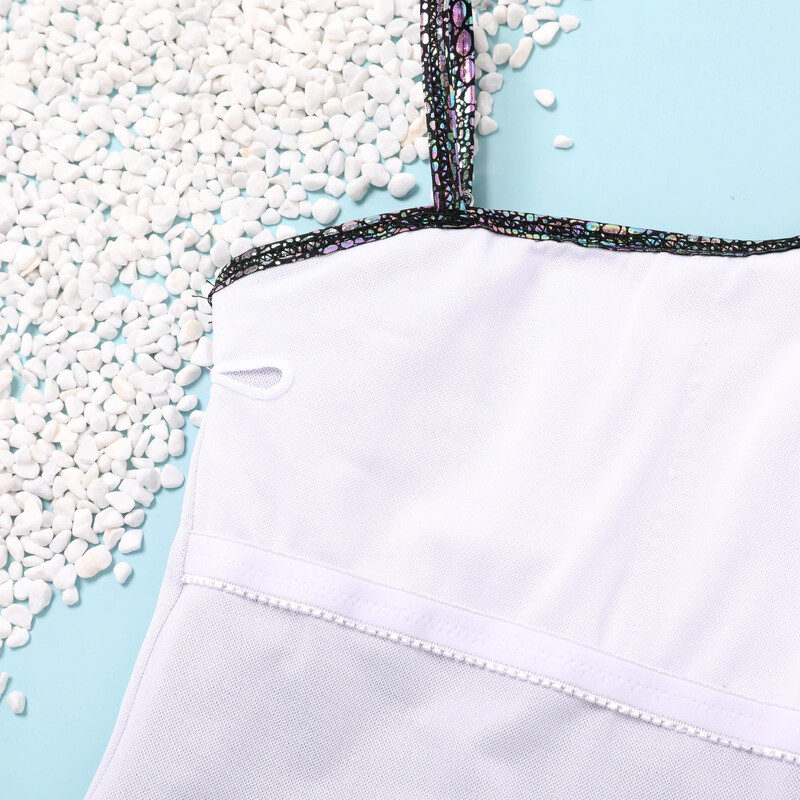 PatPat Kid Girl alkalmi ferde elülső fürdőruha a nyári szezonban, puha és kényelmes, tökéletes kirándulásokhoz