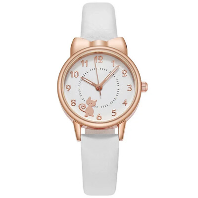 2024 Gyerekóra macska kvarc órák órák lányoknak ajándék aranyos rajzfilm karóra világító mutatós gyermekórák nőknek Relogio