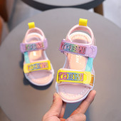 Divatos lányok strandszandálok alkalmi, kényelmes, puha alsó horoghurkos strandcipők gyerekeknek, 21-30-as méretek.