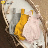 ma&baby 0-24M Νεογέννητο Βρέφος Νήπιο Μωρό Αγόρι Κοριτσάκι Καλοκαιρινό μαλακό αμάνικο φόρμα με κουμπί Ρούχα