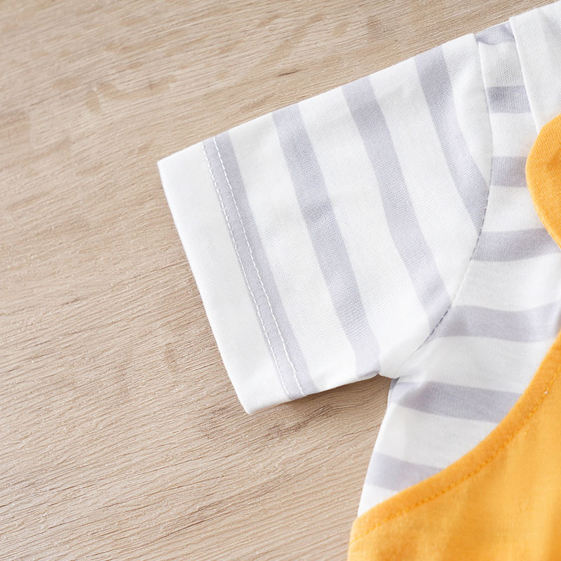 2024-es új stílusú ruhák fiú lány baba ruha csecsemő tipegő kombiné jelmez nyári aranyos szép 0-18 hónapos medve szabadtéri divat