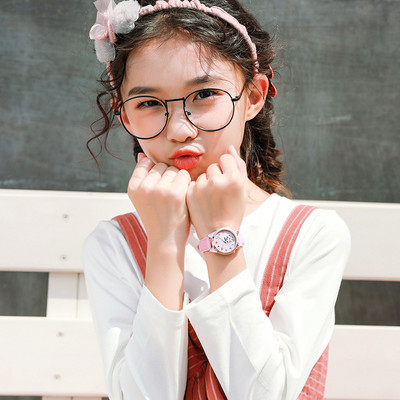 UTHAI BK44 gyermek gyermek diák lány analóg kvarc óra aranyos