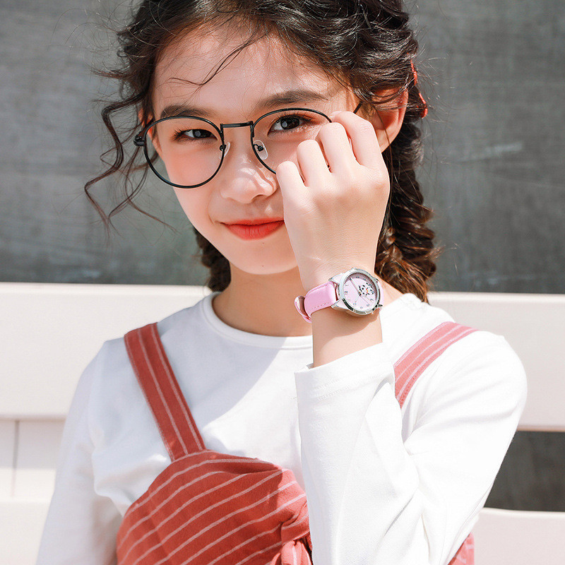 UTHAI BK44 gyermek gyermek diák lány analóg kvarc óra aranyos