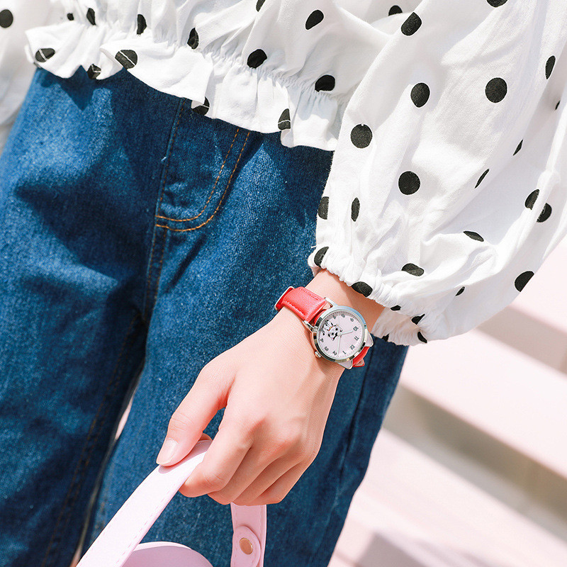 UTHAI BK44 gyermek gyermek diák lány analóg kvarc óra aranyos