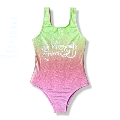 Heart Sequins Beach Wear Nyári Kids Swimwear Fürdőruha 2024 Gyermek Monokini Fürdőruha Lányok Fürdőruha 348