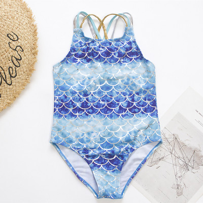 Heart Sequins Beach Wear Nyári Kids Swimwear Fürdőruha 2024 Gyermek Monokini Fürdőruha Lányok Fürdőruha 348