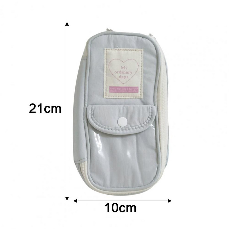 Καμβάς τσάντα μολυβιού Students Μολυβοθήκη Αδιάβροχη τσάντα στυλό καμβά με χωρητικότητα για αγόρια κορίτσια Φορητό μολύβι με φερμουάρ για το σχολείο