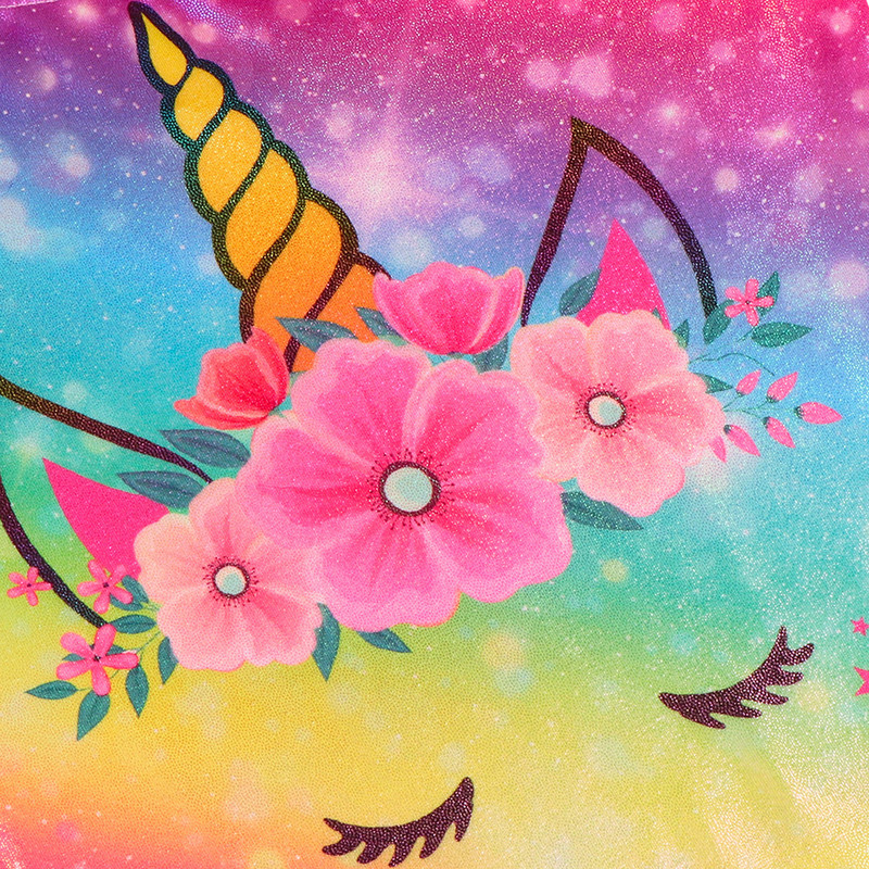 Κορίτσια Παιδικά Μονόκερος Γυμναστική Αθλητικά Ενδύματα Αμάνικα Τάνκ Μπαλέτο Leotard Στολή Σκηνή Κοστούμια χορού Παιδικά ρούχα