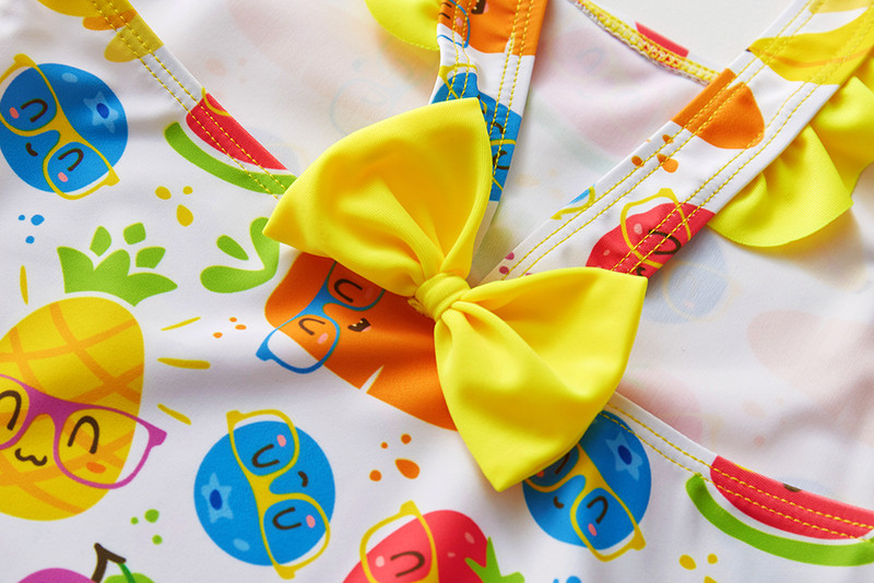 3-10 éves lányok fürdőruha Gyerek egyrészes fürdőruha Gyümölcsmintás Gyermek fürdőruha Fürdőruha kölyöklánynak Strandruha fürdőruha