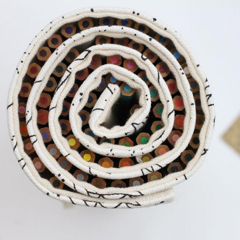 Iskolai tolltartó lányoknak tekercs tasak ceruza doboz csillagkép ceruza toll vázlat ecset toll ceruzatáska eszközök 36 lyuk