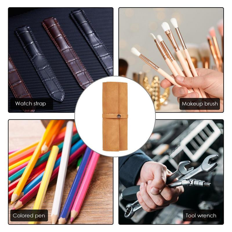 Óraszíj tárolótáska Óraszíjak Tárolótáska Óraszíj-rendező Hordozható bőr hordtáska tartó 5 óraszíj