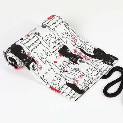 Kreatív rajzfilm 36 lyukú tollfüggöny gyerekeknek művészet ceruza menedékes táska festő ecset tolltartó aranyos iskolai írószer