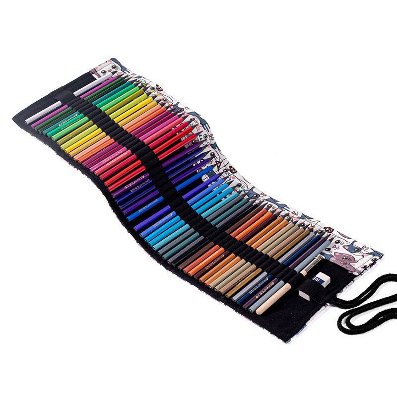 Kreatív rajzfilm 36 lyukú tollfüggöny gyerekeknek művészet ceruza menedékes táska festő ecset tolltartó aranyos iskolai írószer